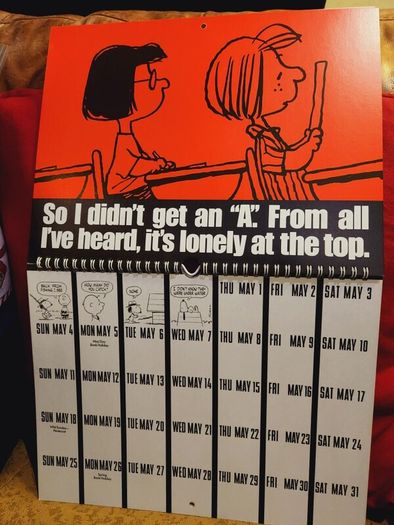 Snoopy 1986 Vintage Charlie Brown Peanuts date book Rare