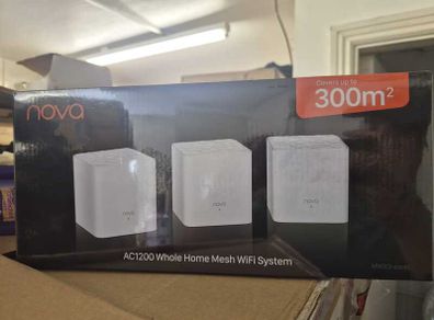 Tenda Nova MW3 AC1200 Whole Home Mesh WiFi System - PPPoE & Bridge Mode Capable (Pack of 3)