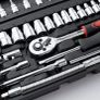 Socket Set Kit 46 Piece Socket Wrench Set 1/4 Inch Drive Ratchet Set Chrome Vanadium Tools Set Cr-V Mechanic for Car, DIY and Repair (FREE POSTAGE) Image 4