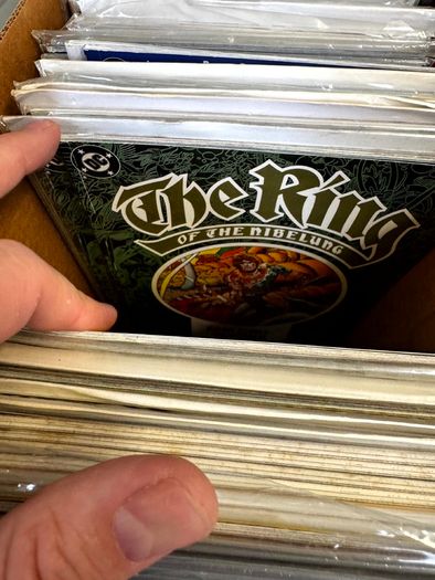 DC Long Comic Box w 250 comics for Sale