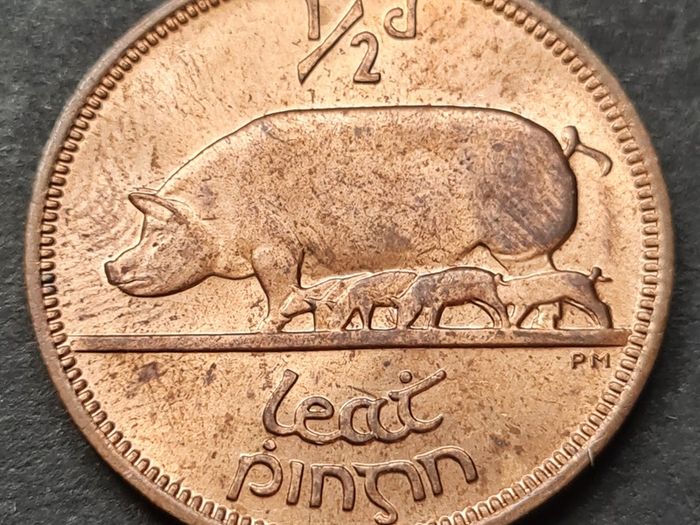 Ireland Excellent 1964 Half Penny coin with Lustre