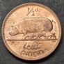 Ireland Excellent 1964 Half Penny coin with Lustre Image 2