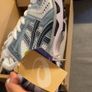 ASICS Grey White Silver Trainers Sneakers Size 42 Image 3