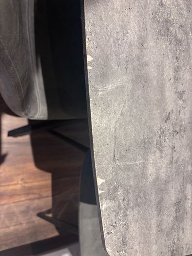 Grey dining table & chairs