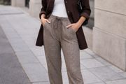 BRAND NEW Ladies Check Trousers: Size 10