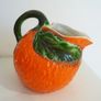 Vintage Bordallo Pinheiro style orange jug Image 2