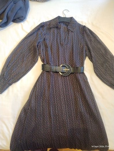 Gallery pleated midi dress