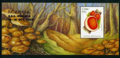 2009 Ireland Stampa Members Souvenir on Fungi Commemorative Stamp Minatare Sheet Overprinted for Stampa Mint Never Hinged (MNH)