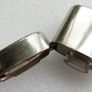 Antique Chrome Nickel Plated Metal Case Travel Bottle Ink - Scent Perfume Image 2
