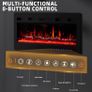 36/92cm Electric Fireplace Adjustable CD 12 Color Flame & Crackling Sound, 900W /1500W Fire Place with Precise 15/30C Thermostat, Intuitive Touch Screen & Remote, Perfect for Media Walls Image 6