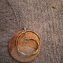 Costume Jewellery/Artisan Super Long Sterling Silver Copper CZ Necklace Image 5