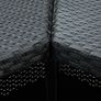 Corner Bar Table Black 100x50x105 cm Poly Rattan Image 3