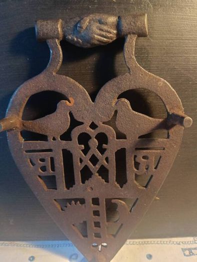 Ultra Rare 19th Century Masonic Trivet(1 of 7 Worldwide)