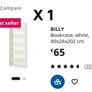 HALF PRICE Billy bookcase with extension and doors Image 3