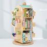 Mesasilla Solid Wood Rotating Bookshelf for Kids - 360 Degree Home Library Image 4