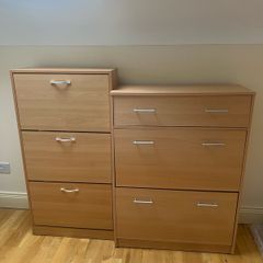 Shoe Storage Cabinets x2.x (H)104cm.