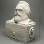Bust of Karl marx ,tombstone. Image 2
