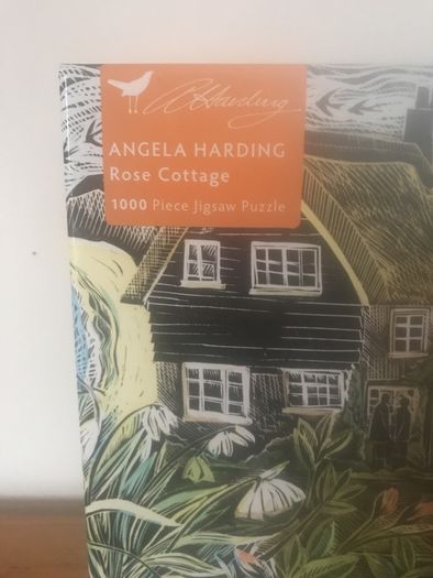 Rose Cottage Jigsaw by Angela Harding