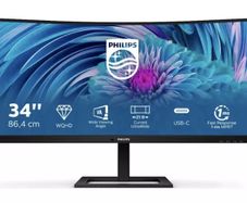 Philips 346E2CUAE - 34 inch WQHD Curved Monitor, 100Hz, 1ms, VA,