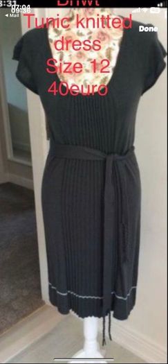 dress Bnwt knitted belted dress size 12