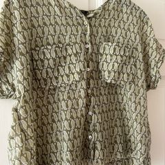 massimo dutti silk top