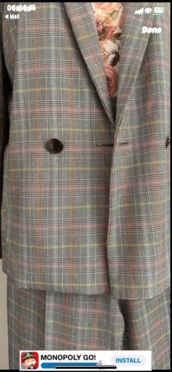trousers suit Bnwt herringbone suit size 10 boutique brand