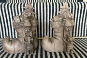 New bespoke 21cm high vintage inspired Santa boot with mice and present detail
