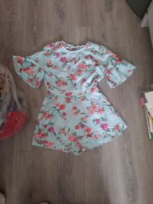 floral playsuit from pretty little thing
