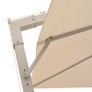 Hanging Parasol 300x300 cm Sand Aluminium Pole Image 4