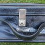 Vintage 1900S Black Textured faux-leather Revelation Train Vanity Case Image 2