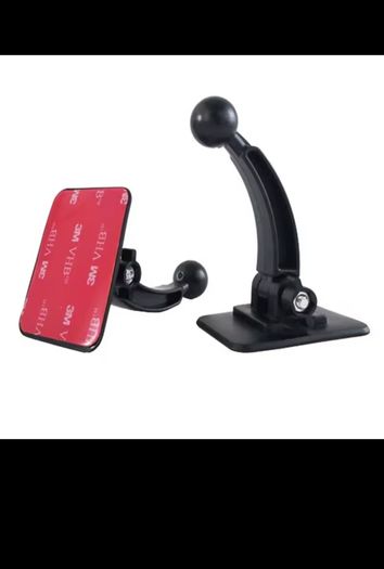 180 Degree Adjustable Adhesive 17mm Ball Head Mount Bracket for Car Dashboard Windshield Wireless Charger Magnetic Phone Holder