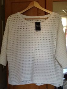 Brand new next white jumper
