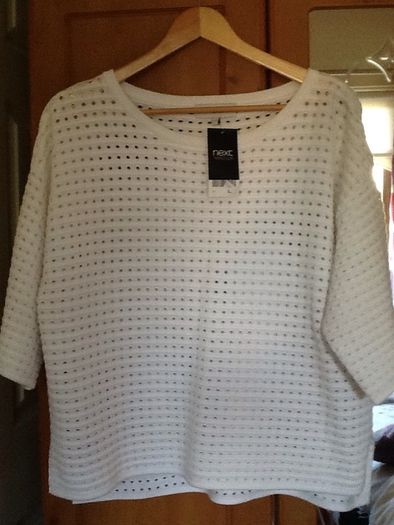 Brand new next white jumper