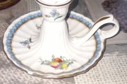 Vintage Spode Trapnell Sprays Handled Candle Holder Made of Fine Bone China in England