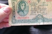 1941 Lady Lavery One Pound Banknote