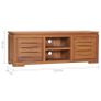 TV Cabinet 110x30x40 cm Solid Teak Wood Image 2