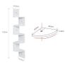 NEW 5 Tier Floating Corner Shelves Image 5