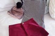 Black &amp; White Stripe Tshirt - Size 8