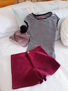 Black & White Stripe Tshirt - Size 8
