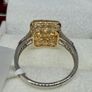 Gold SGL Certified - Natural Yellow Diamond & White Diamond Ring in 9K Yellow & White Gold 1.00 Ct. Image 8