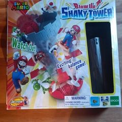Super Mario blow up shaky tower