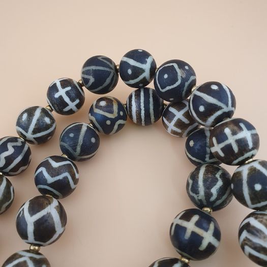 Rare Authentic Antique Burmese Pumtek Pyu Beads Necklace