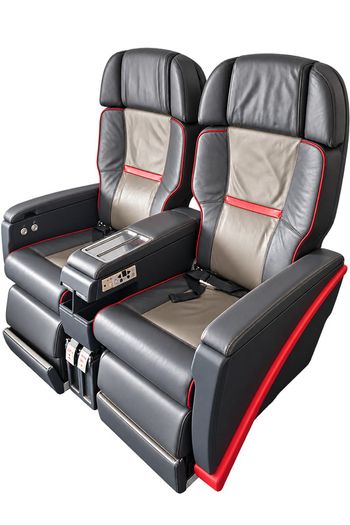 TAP Air Portugal Business Class Recliner Seats Genuine Aircraft Double Seat