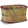 Coffee Table Bamboo with Chindi Details Multicolour Image 6