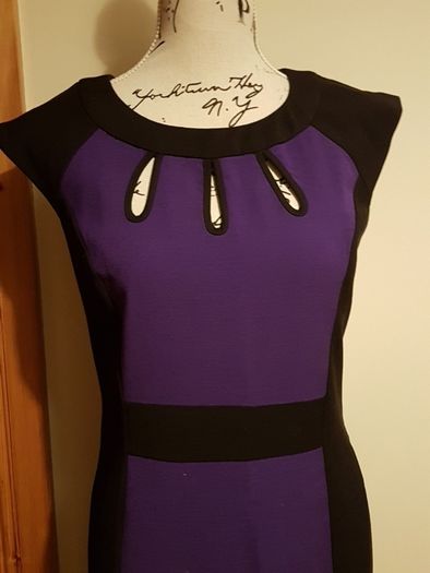 BNWT Size 10 Black & Purple Dress