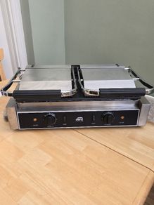 New Commercial Rhino Double Panini Grill