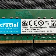 CRUCIAL DDR4 4gb laptop memory