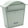 Classic Wall Mounted Galvanised Steel Lockable Weatherproof Post Box 36x37x13cm (MULTIPLE COLOURS AVAILABLE) Image 3