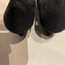 Low heel black leather suede designer women shoes size 6 Image 3
