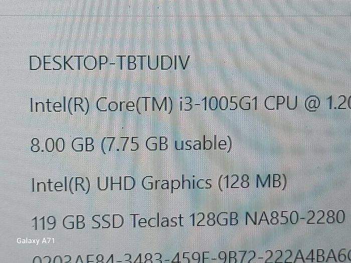 Dynabook Sattelite Pro, Intel Core i3-1005G1 CPU, 1.2GHz, 8GB Ram, 128GB SSD, Windows 10 Pro, Microsoft Edge, Chrome
